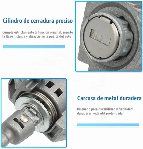 Vista 4 de X AUTOHAUX Juego de cilindros de bloqueo de puerta lateral del conductor con 2 llaves para Honda Civic 2012-2015 72185-TR0-A01