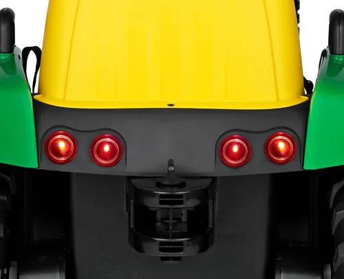 Vista 7 de Peg Perego John Deere Farm Power 12 Volt Tractor de juguete montable con remolque y control remoto