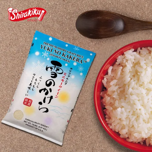 Vista 5 de Shirakiku Yuki No Kakera - Arroz seco de grano corto Arroz de sushi con copos de nieve dulce suave y esponjoso California Milky Queen - 15