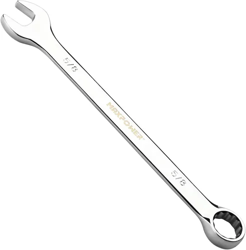 Vista 15 de MAXPOWER - Llave combinada de 1 pulgada, llaves de grado industrial con extremo de caja de 12 puntos, acero al cromo vanadio duradero con diseño