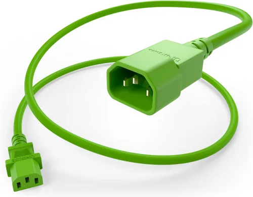 Vista 12 de UNC Cable de alimentación PDU de 3 pies C13 a C14 10amp 18AWG SJT Jacket UL listado, negro, 3 pies