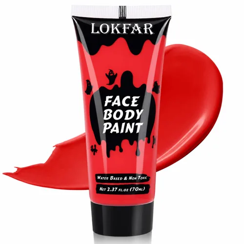 Vista 13 de Pintura corporal blanca para maquillaje de Halloween, crema a base de agua Blanco