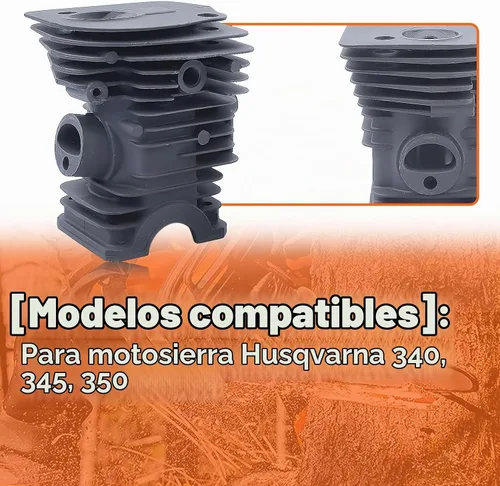 Vista 4 de Kit de pistón de cilindro de 1.732 in, para Husqvarna 340, 345, 350 para motosierra