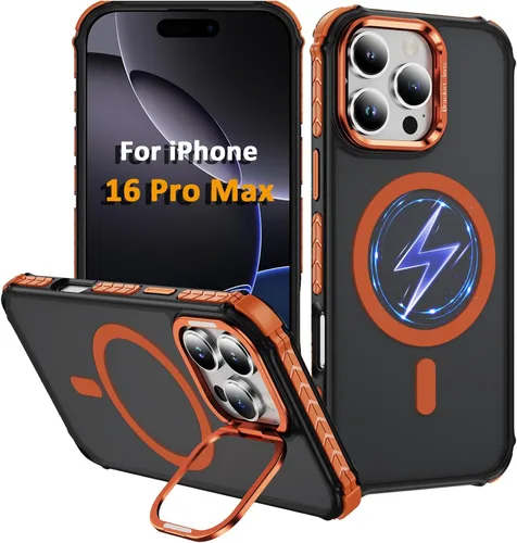 Vista 30 de Funda KETGII para iPhone 13, para iPhone 14, compatible con MagSafe, carga inalámbrica, resistente, a prueba de golpes, pata ajustable, delgada