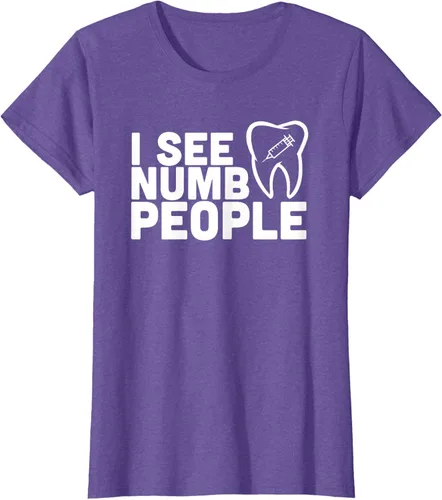 Vista 21 de I see Numb People - Camiseta de regalo para dentista dental, Negro, S