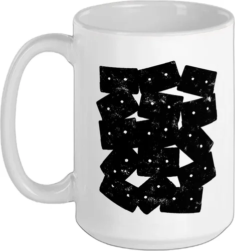 Vista 14 de Retro Cassette 90s 80s Theme Party Outfit Costume Ceramic Mug, Black/White, 11oz