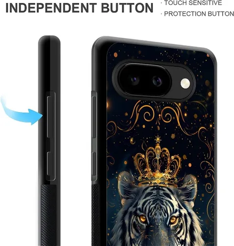 Vista 1658 de Compatible con Google Pixel 4A 5G Mobile Case Creative Acrylic Panel trasero Silicona Protección Grip especialmente diseñado para Google Pixel 4A 5G