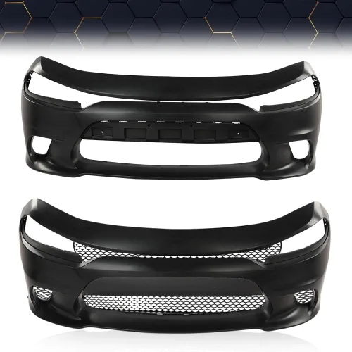 Vista 4 de PIT66 Kit de Reemplazo de Cuerpo para Parachoques Delantero Compatible con 2015 2016 2017 2018 2019 2020 2021 2022 Dodge Charger SRT Style Front