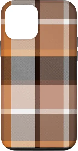 Vista 16 de iPhone 16 Buffalo Check Orange Brown Gingham Scottish Pattern Style Case