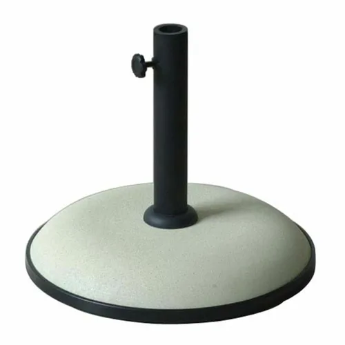 Vista 2 de Marbueno Base Sombrilla Redonda Cemento 41,5x35 cm 15KG Blanco Jardin, Piscina y Terraza 10448