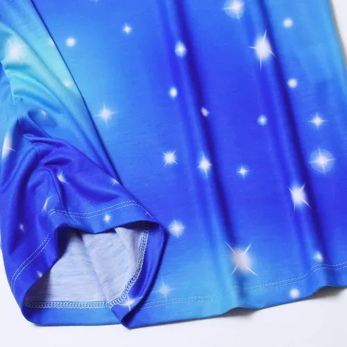 Vista 5 de Camisones de unicorniosirena a juego para niñas y muñecas, pijamas de verano con mangas voladizas