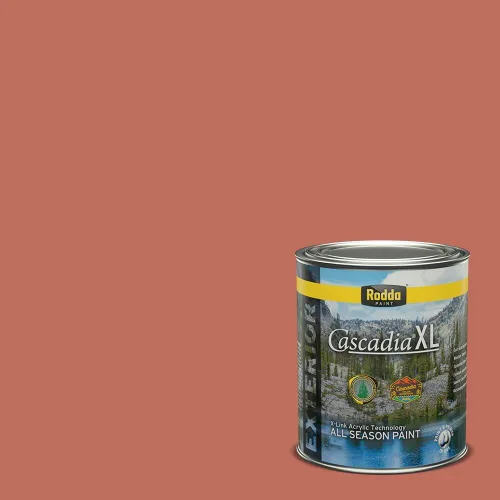 Vista 129 de Rodda Paint CASCADIA XL - Pintura satinada exterior e imprimación en uno, cuarto de galón, banderín para bebé
