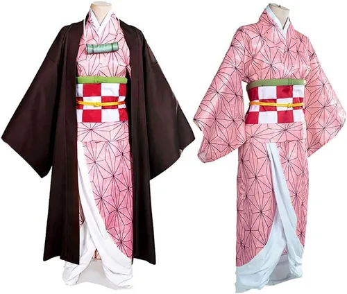 Vista 3 de Tkieio Kochou - Disfraz de Kochou para cosplay, kimono, uniforme de juego de rol, conjunto completo