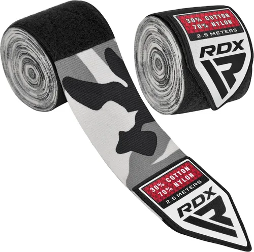 Vista 10 de RDX Boxing Wraps Kids 2.5M Guantes internos, Vendajes elásticos para el pulgar, Junior Under Mitts Protector de puño de mano Correas de soporte