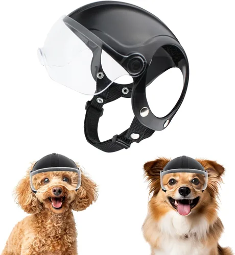 Vista 9 de Namsan - Cascos de perro para perros pequeños, casco para perros pequeños con orificios para las orejas, cascos de seguridad para cachorros