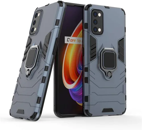 Vista 8 de LuluMain - Funda compatible con Realme7 Pro, soporte de anillo de metal a prueba de golpes (funciona con soporte magnético para automóvil), funda