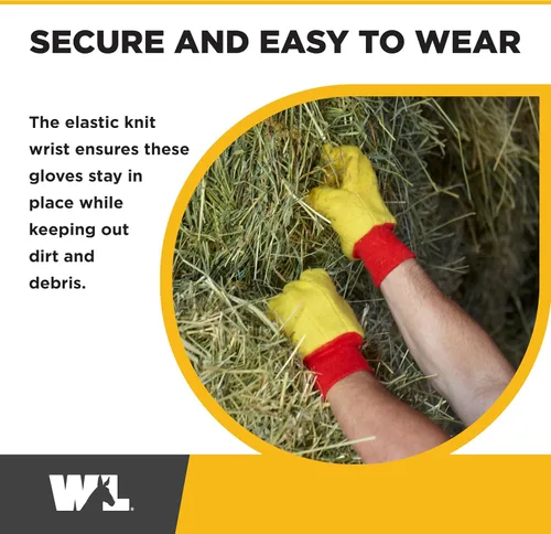 Vista 5 de Wells Lamont Men's Work Gloves, Handy Andy Gold Gloves