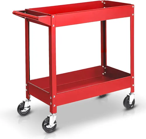 Vista 9 de BIG RED capacidad de 400 libras carro de servicio de 3 estantes, APTC302R