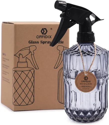 Vista 7 de OFFIDIX Fine Mist Plant Mister, Botellas de spray de presión manual de vidrio, Botella de riego con boquilla ajustable para jardinería