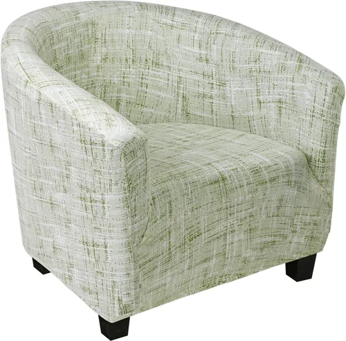 Vista 18 de SearchI Funda Elástica para Silla Club, Fundas Elásticas para Silla Barrel, Fundas Estampadas para Silla Tub, Funda de Elastano Suave para Sillón