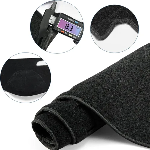 Vista 7 de Alfombrilla para salpicadero compatible con Chevy Tahoe Suburban Denali Avalanche 07-14, GMC Yukon/XL, Chevy Silverado 07-13, GMC Sierra sin altavoz