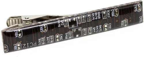 Vista 7 de Clip de corbata para placa de circuito, regalo único para geek de la computadora