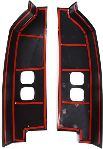 Vista 7 de YIWANG ABS negro luz trasera cubierta protector para Land Rover Defender 90 110 2020-2022 coche exterior Accesorios