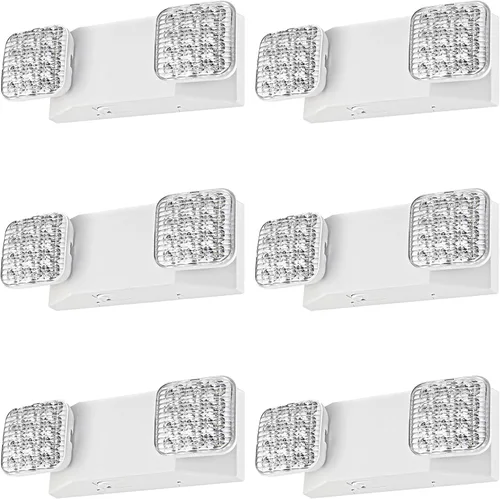Vista 9 de Luces de emergencia LED con batería de respaldo, CA 120/277V, UL 924