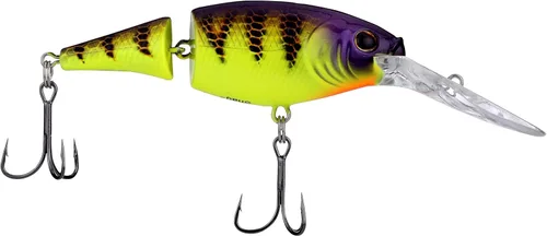 Vista 12 de Berkley Flicker Shad Jointed Fishing Hard Bait Negro plateado