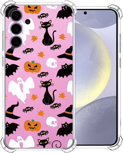 Vista 59 de Funda transparente de Halloween para Google 6a, con patrón de fantasma, funda protectora de TPU suave, delgada, a prueba de golpes, para niños