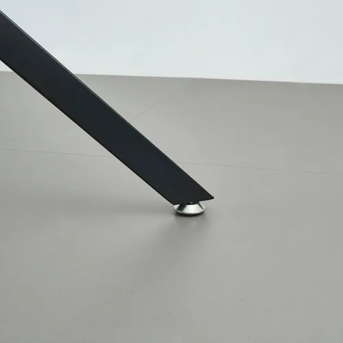 Vista 8 de Mesa de comedor redonda, mesa de cocina de vidrio de 36 pulgadas para 4 personas, mesa de comedor de vidrio templado con patas de metal plateadas