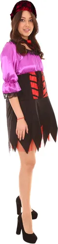 Vista 8 de Disfraz de pirata sexy para mujer de Halloween