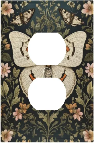 Vista 189 de Cubiertas de Interruptor de Luz Artísticas Decorativas Boho Figura Abstracta Interruptor de Pared Único Placa de Interruptor Decorativo Placa