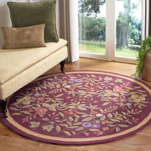 Vista 9 de SAFAVIEH Chelsea Collection - Alfombra decorativa de 1 pies 8 pulgadas x 2 pies 6 pulgadas, color negro, lana de campo francesa enganchada a mano
