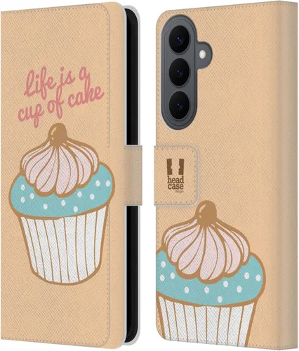 Vista 158 de Head Case Designs Assortment Cupcakes Happiness Leather Wallet Case Compatible with Samsung Galaxy A07 4G Surtido