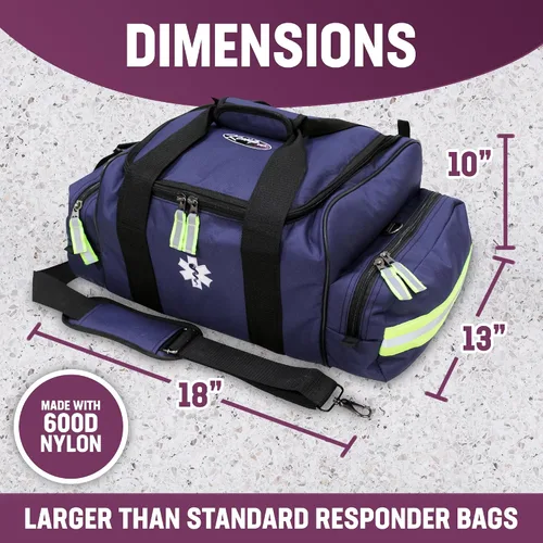 Vista 3 de Bolsa de trauma Maxi Kemp USA, Azul marino, Moderno