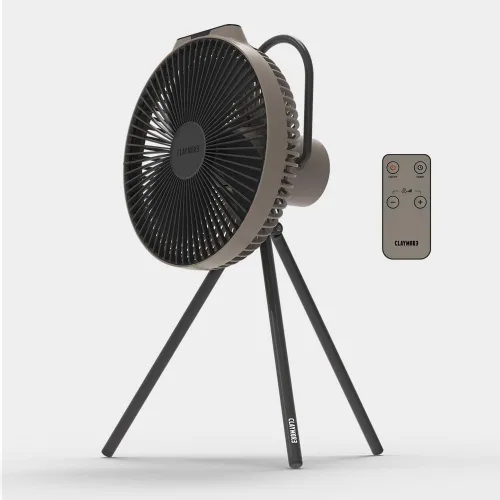 Vista 7 de Claymore Ventilador portátil recargable negro V600+ (sin bolsa) - Potente circulador de aire BLDC de 4 velocidades ultra silencioso, carga USB-C