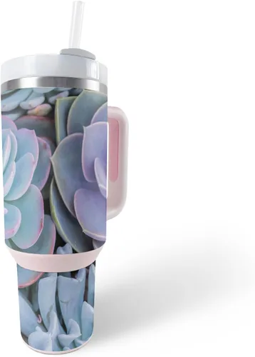 Vista 21 de MightySkins Skin - Vaso de vinilo compatible con Stanley The Quencher H2.0 FlowState de 40 onzas, color turquesa sólido, funda protectora, duradera