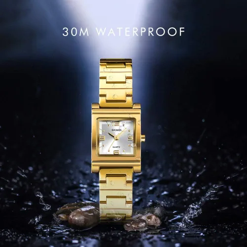 Vista 4 de SKMEI - Reloj impermeable para mujer, reloj de pulsera para mujer