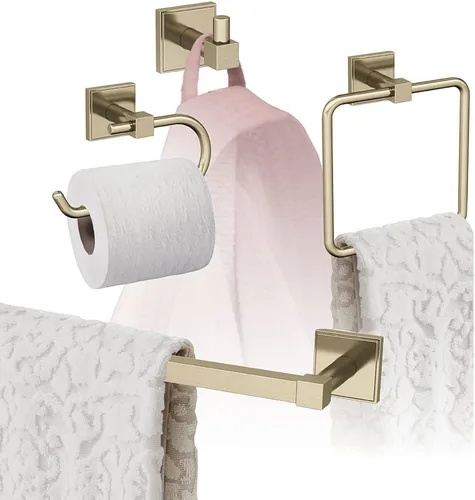 Vista 12 de Amerock Níquel cepillado Appoint 5 piezas Juego de accesorios de baño