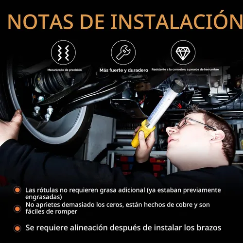 Vista 6 de Brazos de control superiores delanteros aptos para Toyota Tundra 2000-2006, para Sequoia 2001-2007, brazos de control ajustables de suspensión