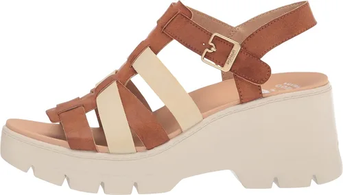 Vista 8 de Dr. Scholl's Shoes Sandalia de pescador con plataforma Check It Out para mujer