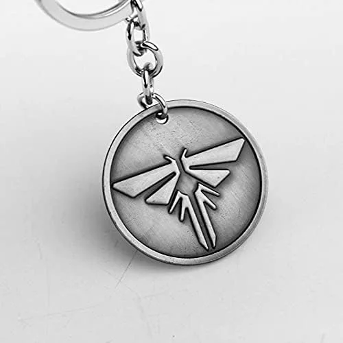 Vista 6 de SONGCHANGJEWELRY Last of Us Keychain Joel Backpack Spaceship Rocket Cosplay Metal Keychain Christmas Gifts for Men Fan Teens