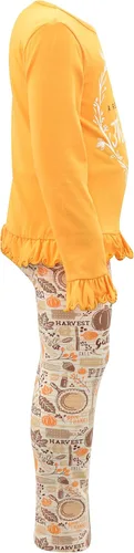 Vista 6 de Unique Baby Girls 2 Piece Matching Outfit For Every Holiday Long Sleeve Legging Sets 4