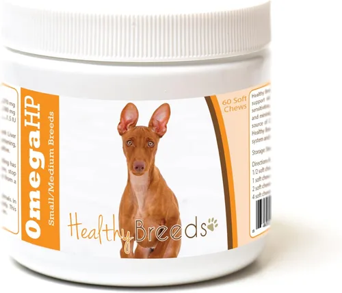 Vista 2 de Healthy Breeds Affenpinscher Omega HP - Masticables suaves para piel y pelaje, 60