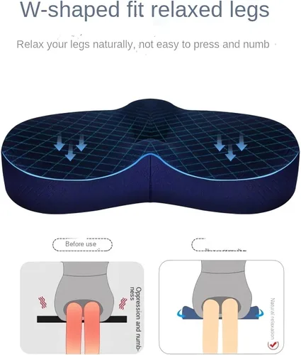 Vista 2 de Almohada suave de soporte de cadera de alta calidad, asiento suave para asiento de cadera para silla de escritorio, cojín ergonómico de espuma