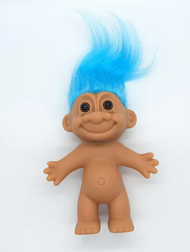 Vista 2 de Muñeca Troll Aqua Blue Vintage
