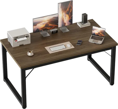 Vista 89 de Mericonia Escritorio para computadora, escritorio de juegos para espacios pequeños, mesa de estilo moderno y simple para oficina en casa, mesa