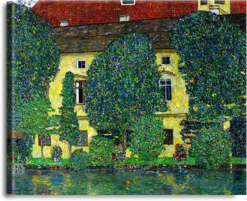 Vista 76 de A&T ARTWORK Avenue to Schloss Kammer por Gustav Klimt. Las reproducciones de arte clásico del mundo, impresiones en lienzo giclée para decoración