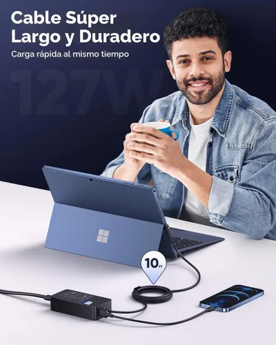 Vista 2 de Cargador de libro de 127W, cargador 2 1 del estudio del ordenador portátil